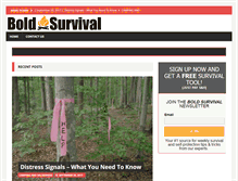 Tablet Screenshot of boldsurvival.com